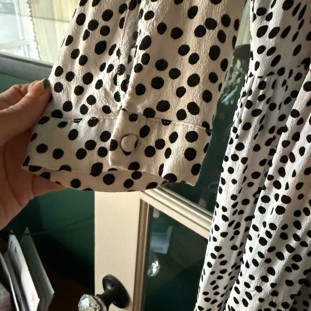 Viral Zara Black and White Polka Dot Dress - Picture 5 of 6